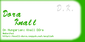 dora knall business card